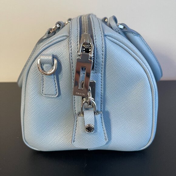 Prada Astrale Saffiano Lux Leather 2Way Bowling Bag - Preowned - Picture 4 of 13